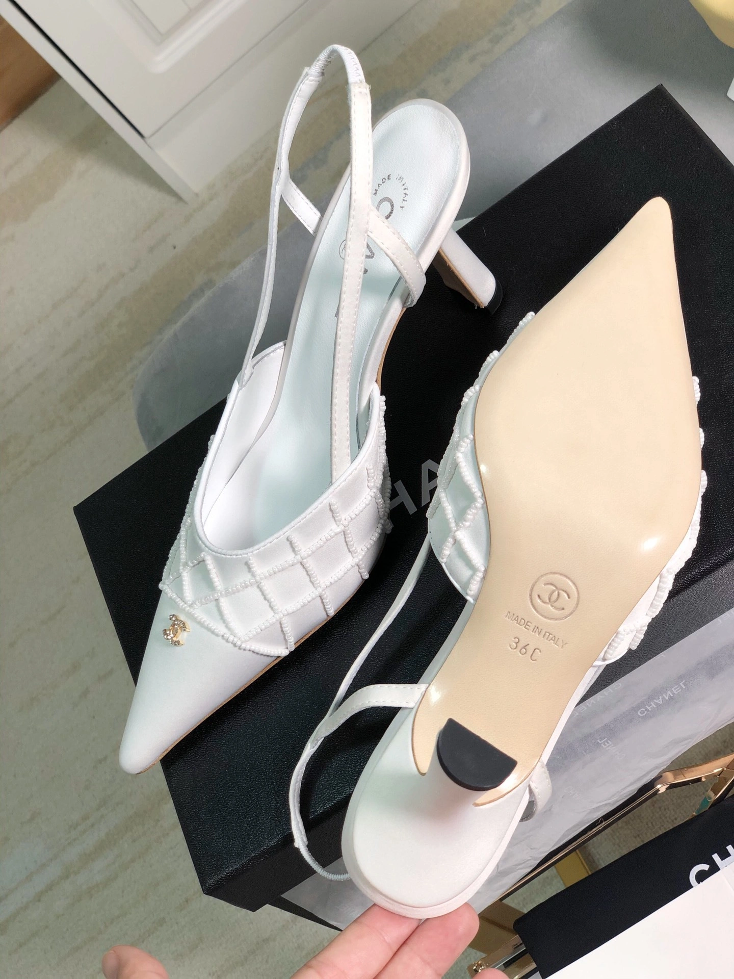 COCO-- 3h1958 real silk Heel height 6.5CM item:D-X158G0199F
